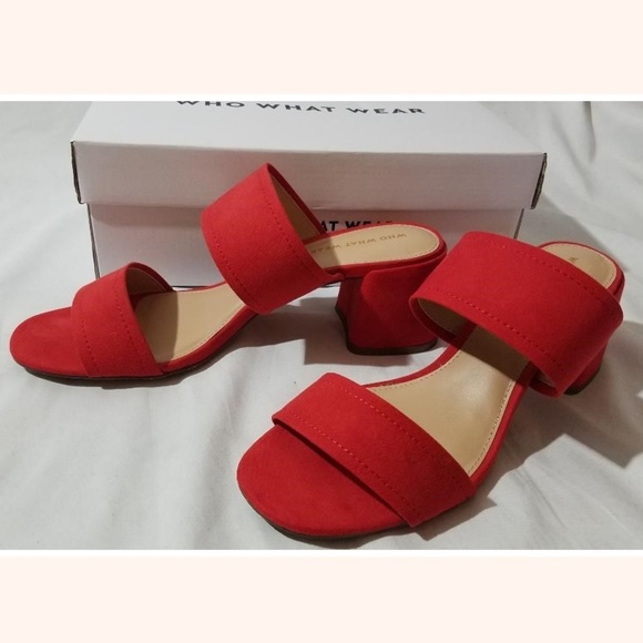 Who What Wear Shoes - WHO WHAT WEAR Carolina Double Band Slide